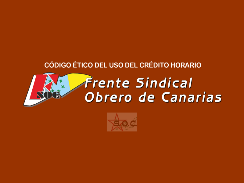 Código Ético del Uso del Crédito horario (Horas sindicales) en el FSOC.