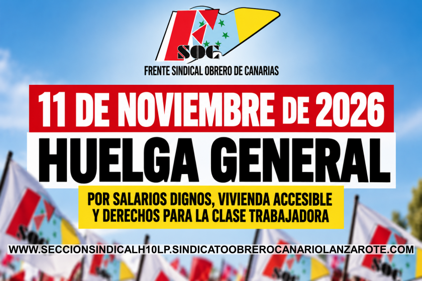El FSOC se suma a la huelga general del 11 de noviembre y llama a la unidad sindical en Canarias